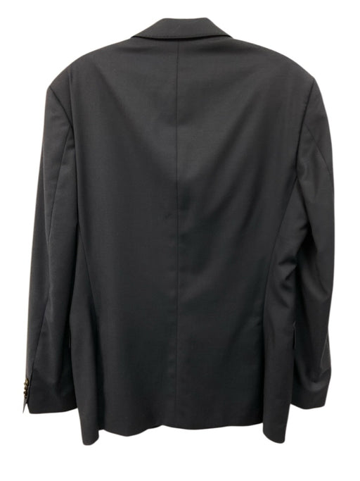 Boss Navy Blue Virgin Wool Solid 2 Button Men's Blazer Navy Blue / 38R