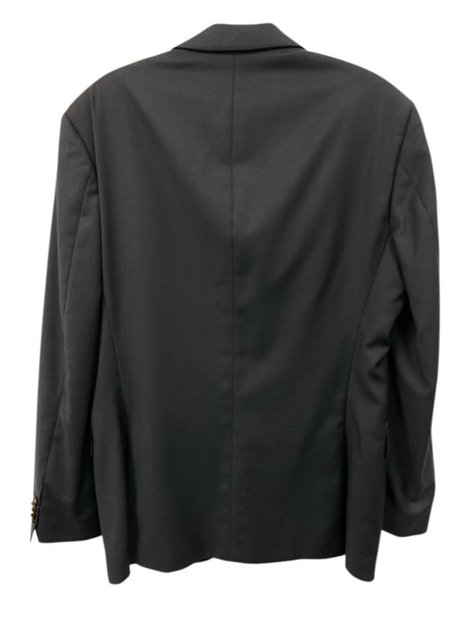 Boss Navy Blue Virgin Wool Solid 2 Button Men's Blazer Navy Blue / 38R