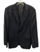 Boss Navy Blue Virgin Wool Solid 2 Button Men's Blazer Navy Blue / 38R
