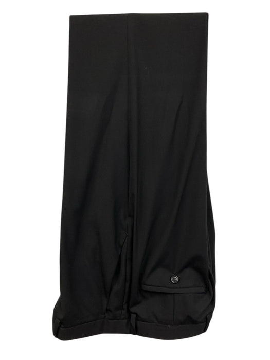 Boss Black Virgin Wool Solid 2 Button Men's Suit Black / 38R