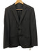 Boss Black Virgin Wool Solid 2 Button Men's Suit Black / 38R