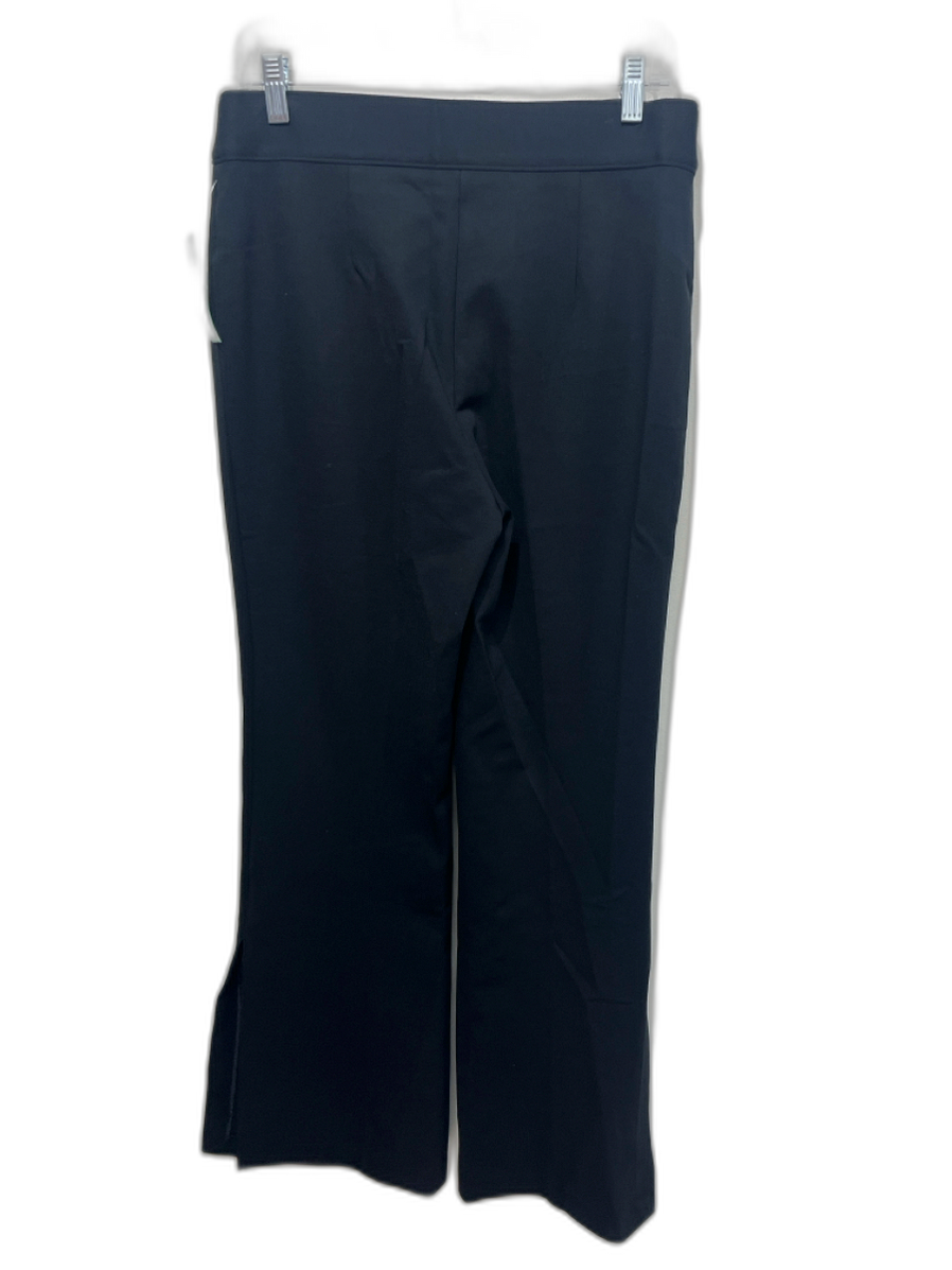 Spanx Size L Black Rayon Blend High Rise Flare slit Pants — Labels ...