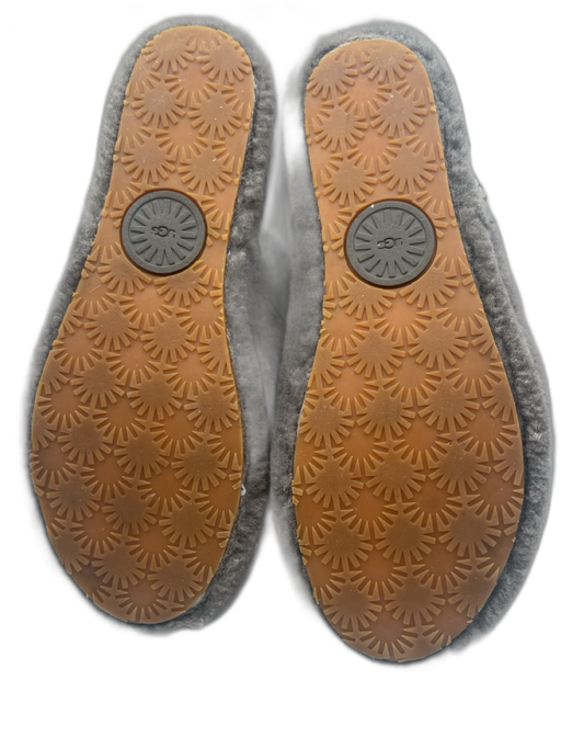 Ugg Shoe Size 11 Gray shearling Slingback Open Toe Slipper Shoes Gray / 11