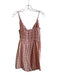 After Market Size S Pink Polyester Spaghetti Strap V Neck Wrap Detail Romper Pink / S