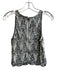 W118 by Walter Baker Size M White & Silver Nylon Sleeveless Sequin Design Top White & Silver / M