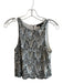 W118 by Walter Baker Size M White & Silver Nylon Sleeveless Sequin Design Top White & Silver / M
