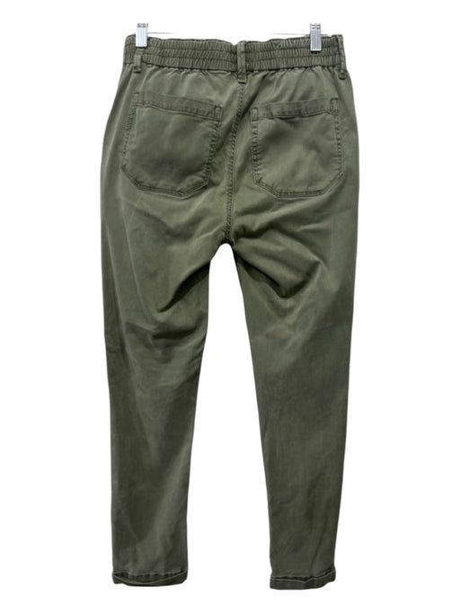 Paige Size 27 Olive Green Lyocell blend Elastic Waist Tapered High Rise Pants Olive Green / 27