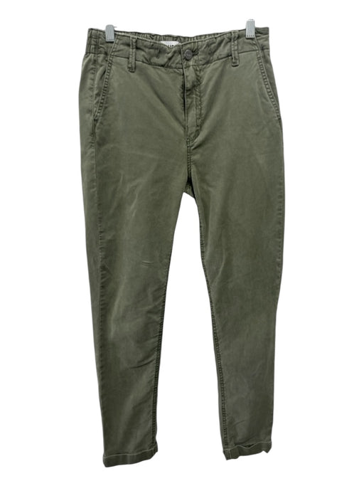 Paige Size 27 Olive Green Lyocell blend Elastic Waist Tapered High Rise Pants Olive Green / 27