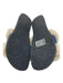 Californians Shoe Size 7 Brown, Blue, White Leather & Shearling open toe Sandals Brown, Blue, White / 7