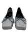 Alexander Wang Shoe Size 37.5 Light Blue Leather Square Toe Denim Print Flats Light Blue / 37.5