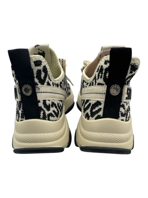 Steve Madden Shoe Size 8.5 Beige & Black Synthetic Knit Lace Up Sneakers Beige & Black / 8.5