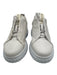 Andia Fora Shoe Size 36 Beige & White Leather Elastic Laces Perforated Sneakers Beige & White / 36