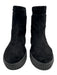 Steve Madden Shoe Size 7.5 Black Suede Round Toe Rubber Sole Platform Booties Black / 7.5
