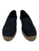 Saint Laurent Shoe Size 38 Black & Tan Canvas round toe Woven Slip On Espadrille Black & Tan / 38