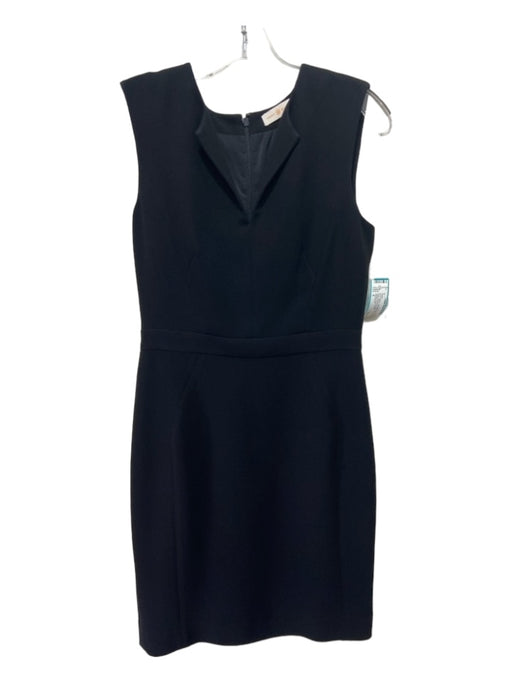 Tory Burch Size 4 Black Triacetate Blend Round Neck Sleeveless Back Zip Dress Black / 4