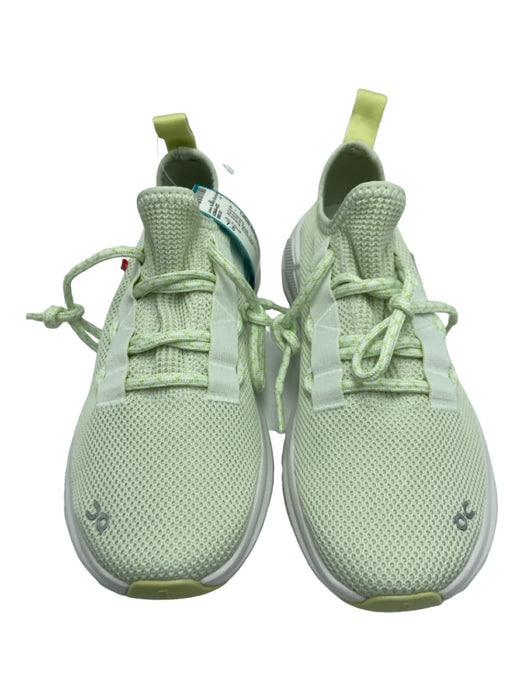 On Cloud Shoe Size 7.5 Green & White Synthetic Lace Up Mesh Running Sneakers Green & White / 7.5