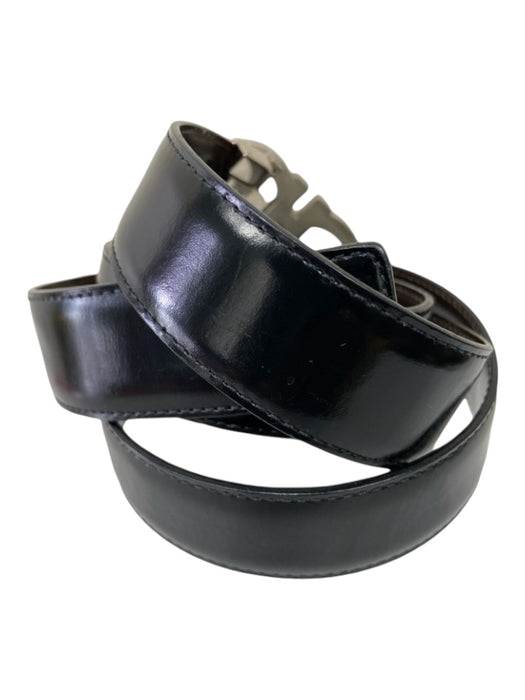 Ferragamo AS IS Black & Brown Leather Reversible Men's Belt