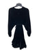 Rhode Size XS Black Rayon Blend Long Sleeve Velvet Dolman Sleeve Belt Inc Dress Black / XS