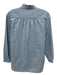 Trovata Birds of Paradis Size XS Chambray Blue Cotton Half Button Top Chambray Blue / XS