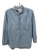 Trovata Birds of Paradis Size XS Chambray Blue Cotton Half Button Top Chambray Blue / XS