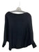 Kerisma Size S/M Black Viscose Blend Boat Neck Drop Shoulder Long Sleeve Top Black / S/M