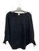 Kerisma Size S/M Black Viscose Blend Boat Neck Drop Shoulder Long Sleeve Top Black / S/M