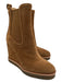 Veronica Beard Shoe Size 8 Tan Brown Suede round toe Wedge Rubber Sole Booties Tan Brown / 8