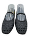 Vince Shoe Size 7 Black Leather Square Toe Woven Mary Jane Flats Black / 7
