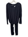 Eberjey Size XS Black Tencel Blend Long Sleeve Bow Pants 2 Piece Pajamas Black / XS
