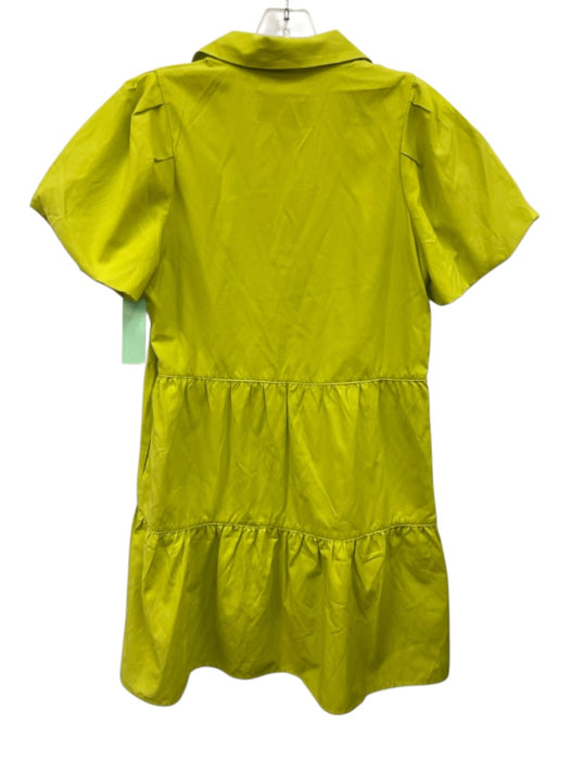 Brochu Walker Size XS Chartreuse Green Polyester Blend Button Down Dress Chartreuse Green / XS