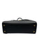 DeMellier Black Leather Gold Tone Hardware Top Handle Magnetic Close Satchel Bag Black / Midi