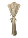 Brochu Walker Size XS Cream Beige Polyester Blend Cap Sleeve Tie V Neck Dress Cream Beige / XS