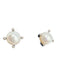 David Yurman Silver & Pearl Pearl Pave Diamonds Cable Post Back Studs Earrings Silver & Pearl