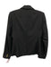 J Crew Size S Black Wool Blend Long Sleeve Gold Button Detail Lapel Jacket Black / S