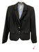 J Crew Size S Black Wool Blend Long Sleeve Gold Button Detail Lapel Jacket Black / S