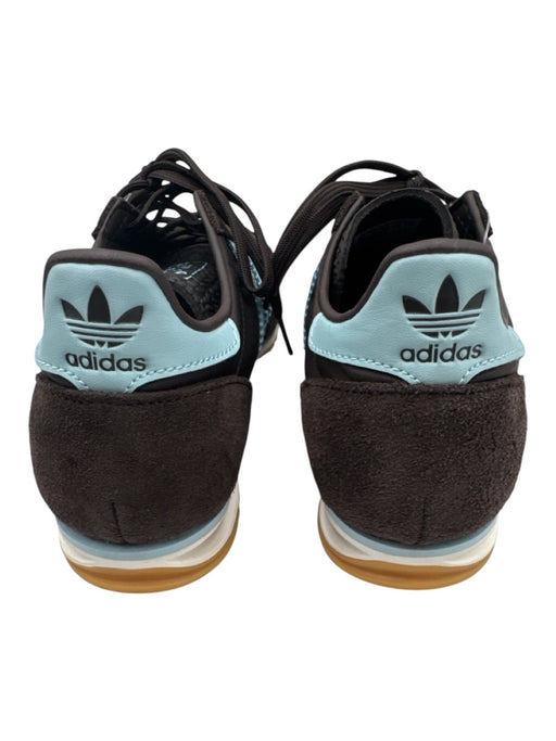 Adidas Shoe Size 6.5 Brown & Aqua Leather Low Top Lace Up Sneakers Brown & Aqua / 6.5