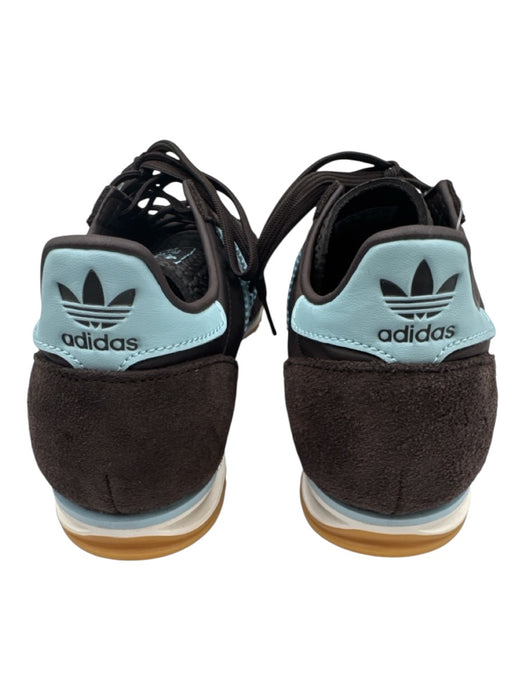 Adidas Shoe Size 6.5 Brown & Aqua Leather Low Top Lace Up Sneakers Brown & Aqua / 6.5