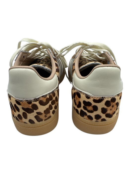 Adidas Shoe Size 6.5 Beige & Cream Leather Pony Hair Low Top Sneakers Beige & Cream / 6.5