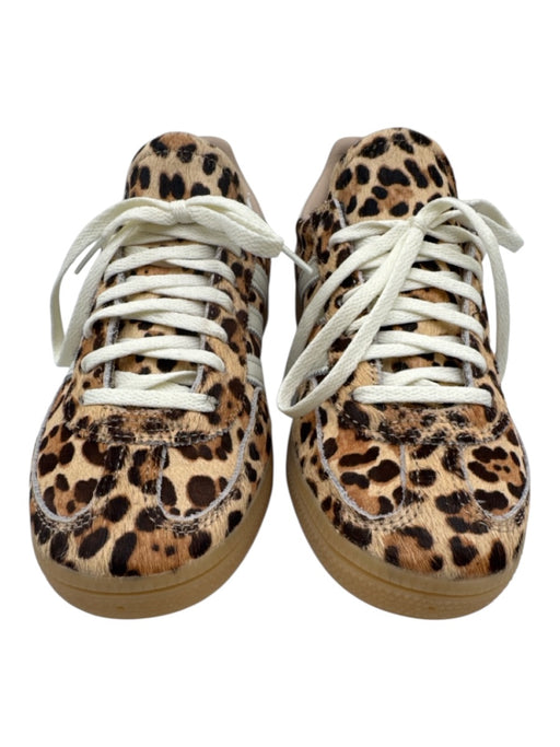 Adidas Shoe Size 6.5 Beige & Cream Leather Pony Hair Low Top Sneakers Beige & Cream / 6.5