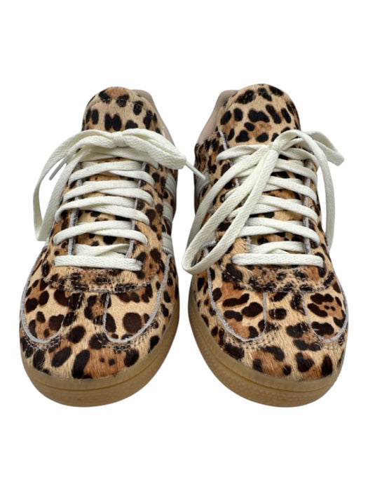 Adidas Shoe Size 6.5 Beige & Cream Leather Pony Hair Low Top Sneakers Beige & Cream / 6.5