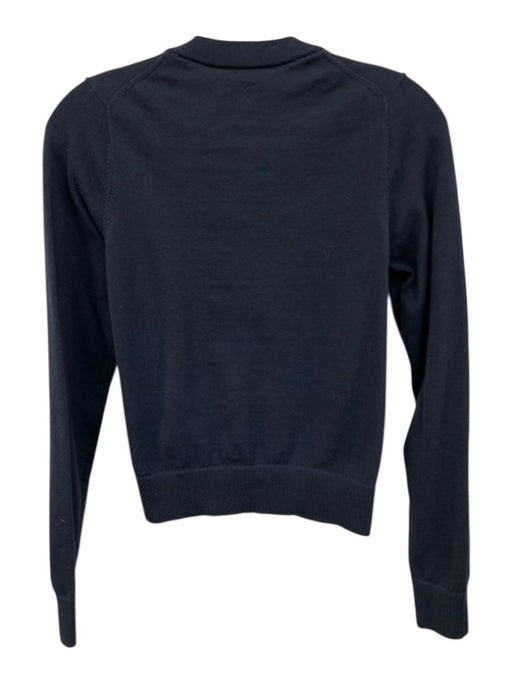 Rhone Size XS Navy Blue Polyester & Cotton Button Front Cardigan Sweater Navy Blue / XS