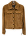 Banana Republic Size XS Tan Goat Suede Button Front Pockets Trucker Jacket Tan / XS