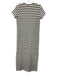 Spanx Size XS White & Black Stripe Short Sleeve Full Length Dress White & Black / XS