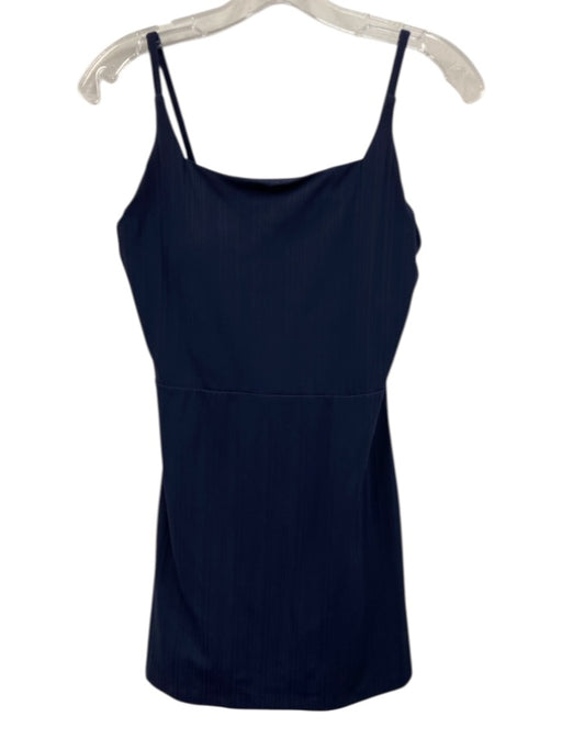 Spanx Size S Navy Blue Synthetic Sleeveless Dress Navy Blue / S
