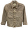 L'agence Size S Tan Cotton Denim Raw Hem Button Up Jacket Tan / S