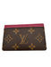 Louis Vuitton Brown, Beige & Pink Coated Canvas Leather Monogram Wallets Brown, Beige & Pink