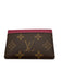 Louis Vuitton Brown, Beige & Pink Coated Canvas Leather Monogram Wallets Brown, Beige & Pink