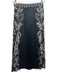 Caballero Size XS Black & Beige Polyester & Viscose Abstract Leaf Print Skirt Black & Beige / XS
