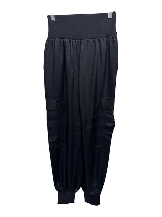 5a7 Cinq a Sept Size XS Black Cotton Blend Elastic Waist Cargo Pockets Pants Black / XS