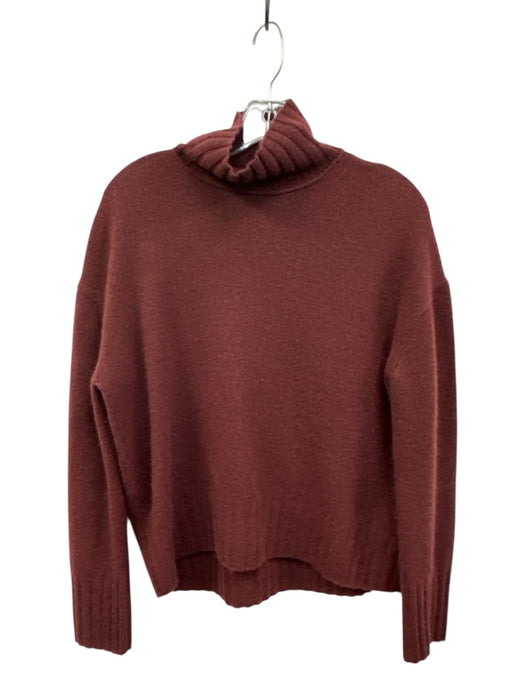 Banana Republic Size XS Burgundy Red Cashmere Knit Turtle Neck Sweater Burgundy Red / XS